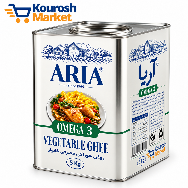 روغن نیمه جامد آریا۵کیلوگرم-ارسال رایگان